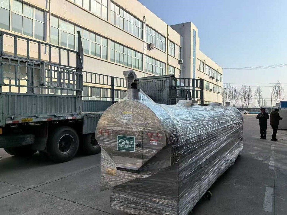 6米全套炒瓜子流水線(xiàn)專(zhuān)車(chē)發(fā)貨安徽